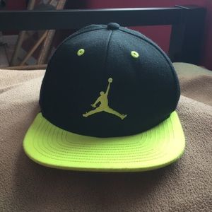 Nike Air Jordan Neon Green YOUTH Cap